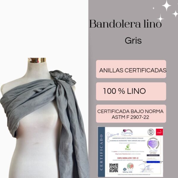 BANDOLERA 100% Lino - Imagen 2